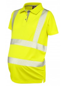 Leo Lovacott Coolviz Ultra Ladies Maternity Polo Shirt Yellow